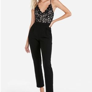 Express NWOT lace bodice cami jumpsuit